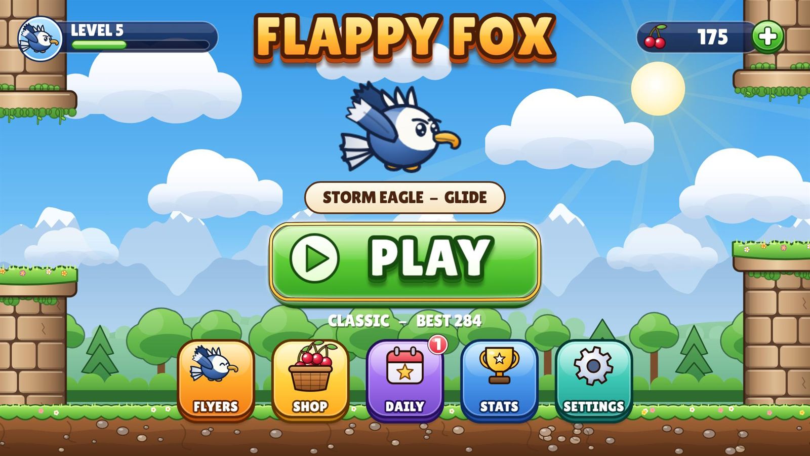 Flappy Fox screenshot 2 on Roku TV