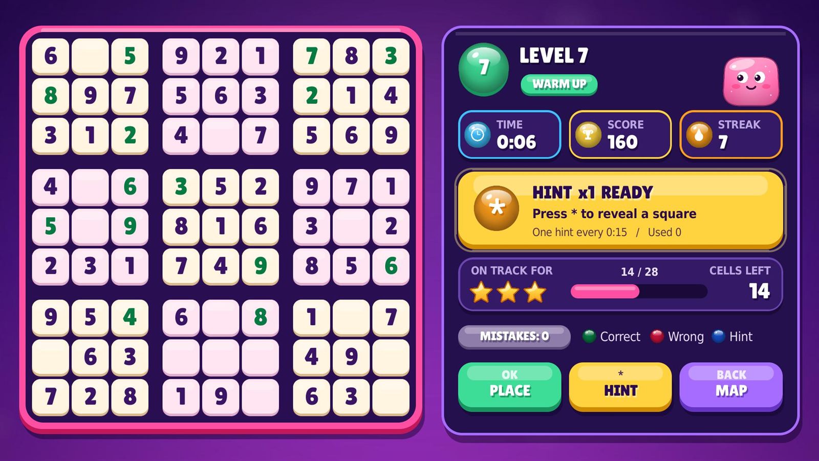 Sudoku screenshot 4 on Roku TV